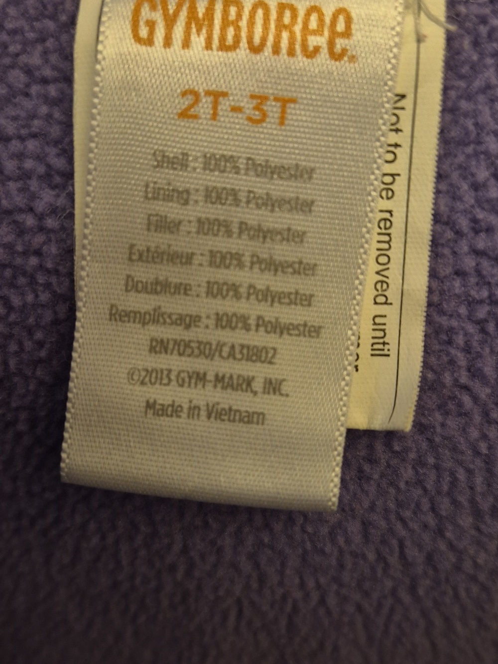 Gymboree Teal & Purple Patterned Puffer Jacket - Picture 7 of 7